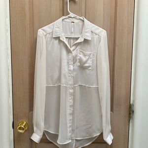 Free People button down blouse